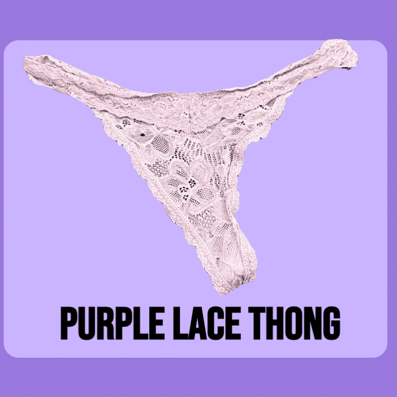 Purple Lace thong