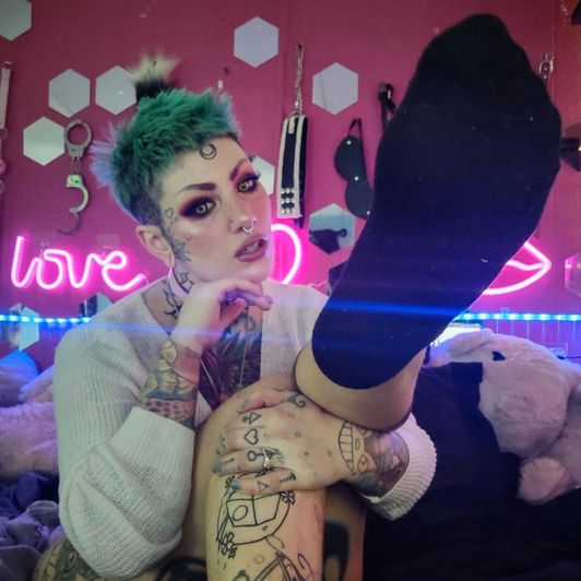 Worn Ankle Socks