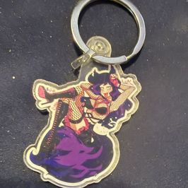 Retro 2022 Kitti Minx Small Plastic Keychains