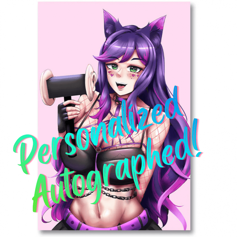 SIGNED Kitti Minx ASMR 12 x 18 Wall Poster