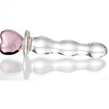 Gift me: this heart glass dildo!!!