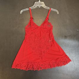 Lacy Orange Red Babydoll