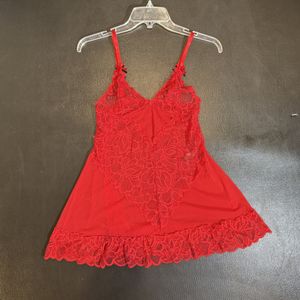 Lacy Orange Red Babydoll