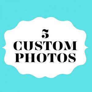 5 custom photo set