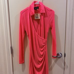 Pink long gown