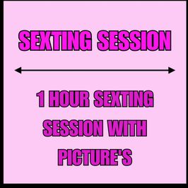 1 Hour Private Sexting Session with Nude Pics