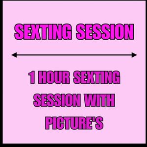 1 Hour Private Sexting Session with Nude Pics