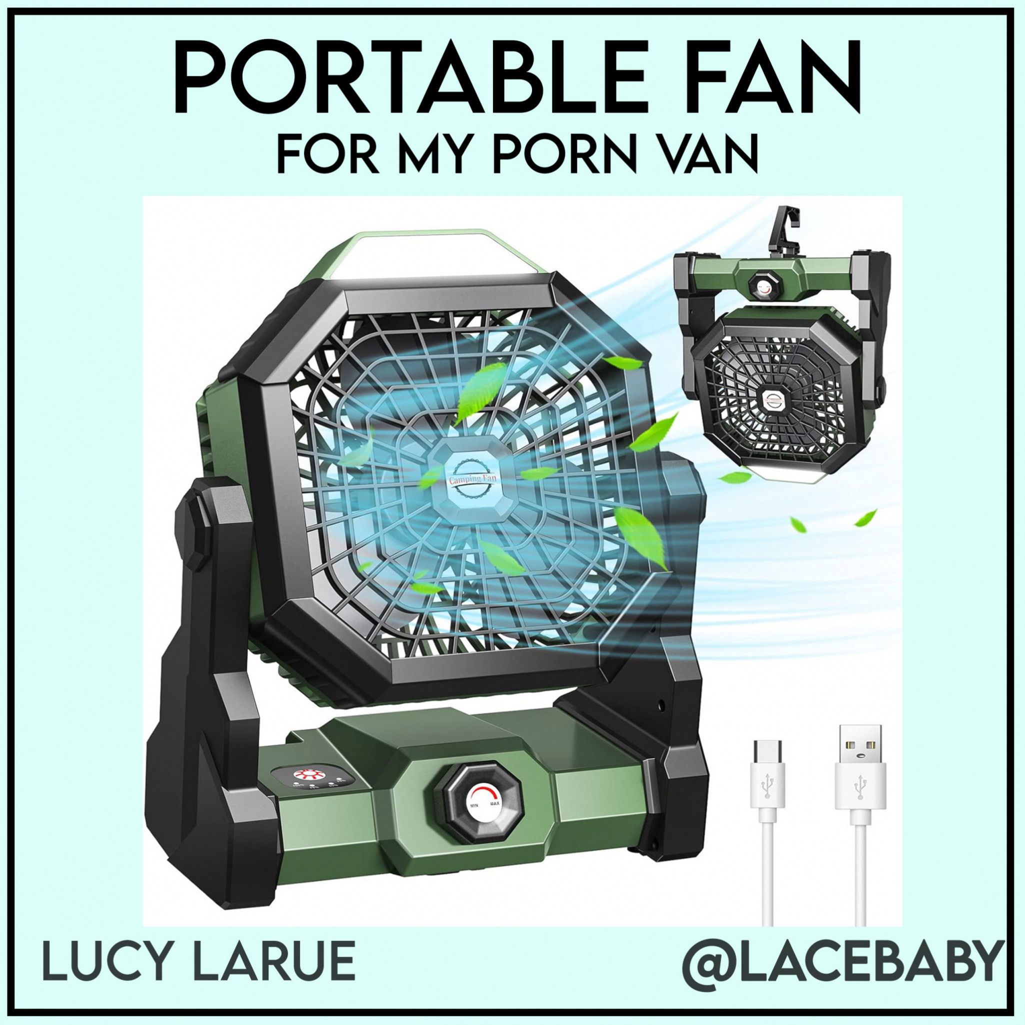 Portable Camping Fan For My Porn Van