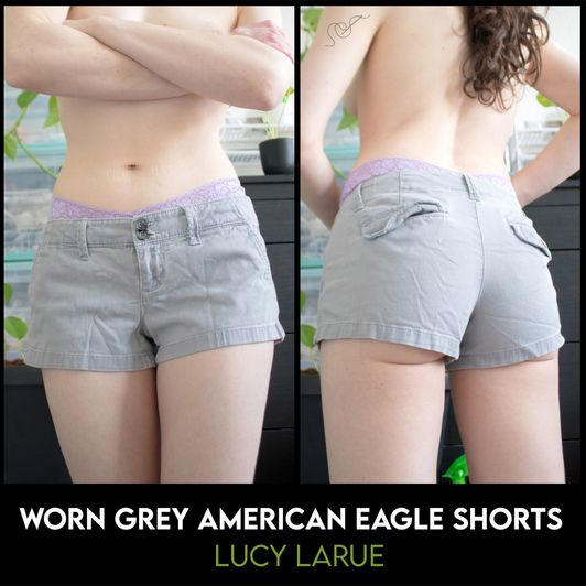 Worn Grey American Eagle Shorts