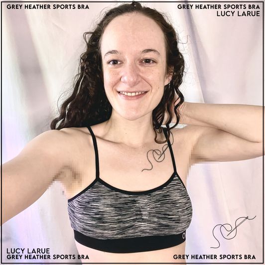 Grey Heather Sports Bra