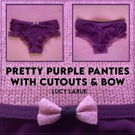 Pretty Purple Panties with Cutouts and Bow