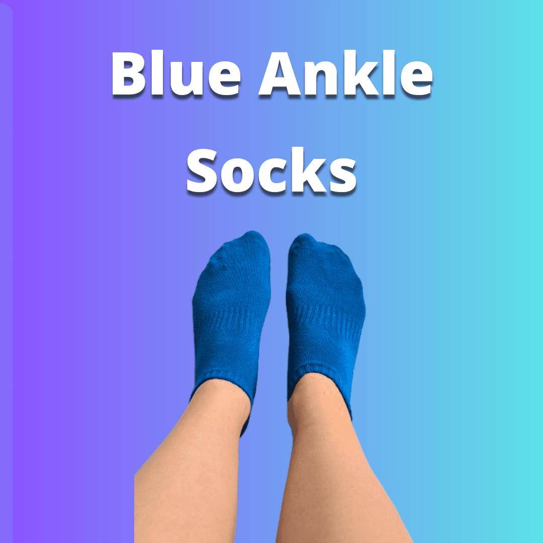 Blue Ankle Socks
