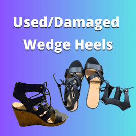 Used and Damaged Wedge Heels