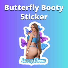 Butterfly Booty Sticker