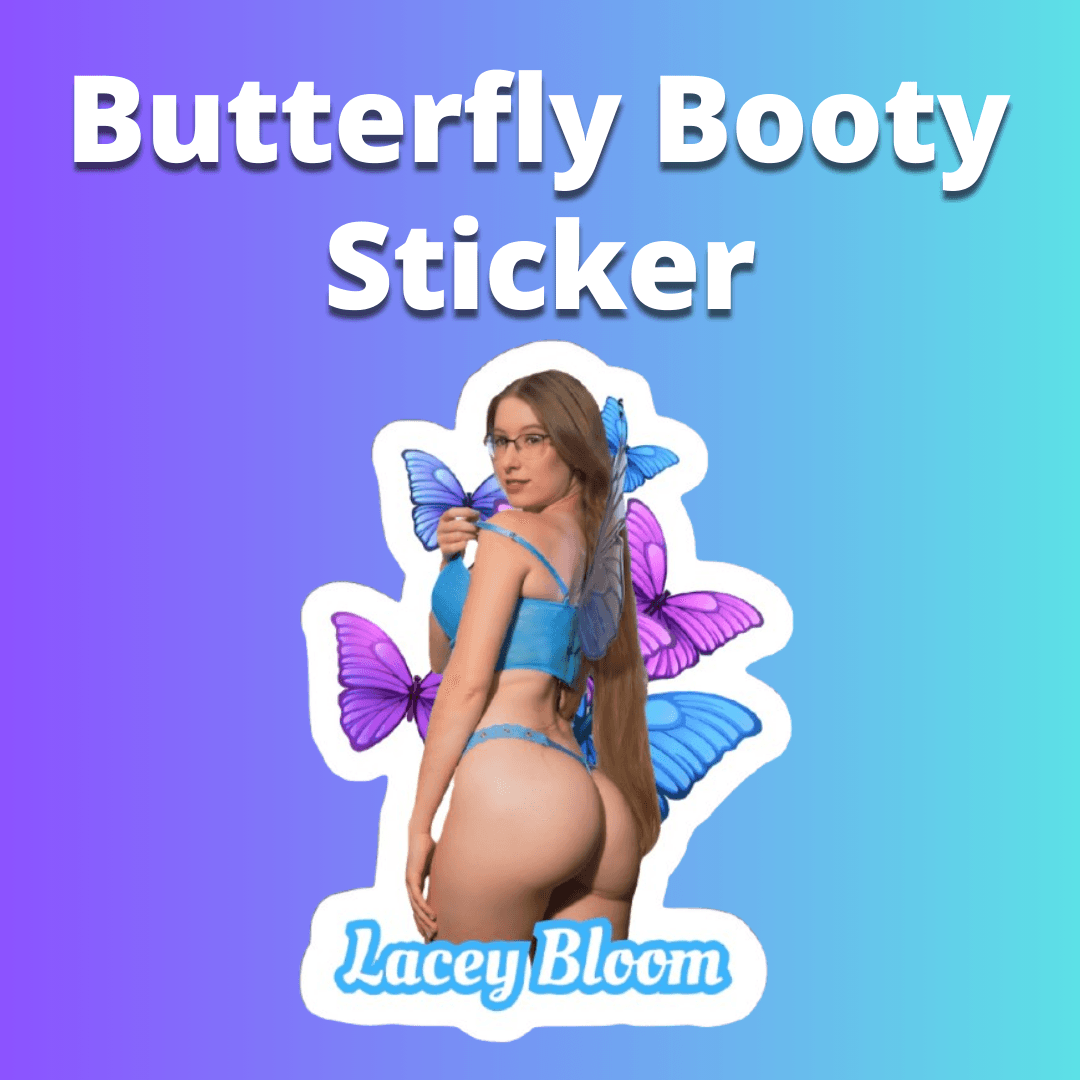 Butterfly Booty Sticker