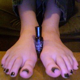 Used Black Nail Polish
