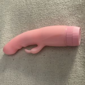 Pink Vibrating Rabbit Dildo