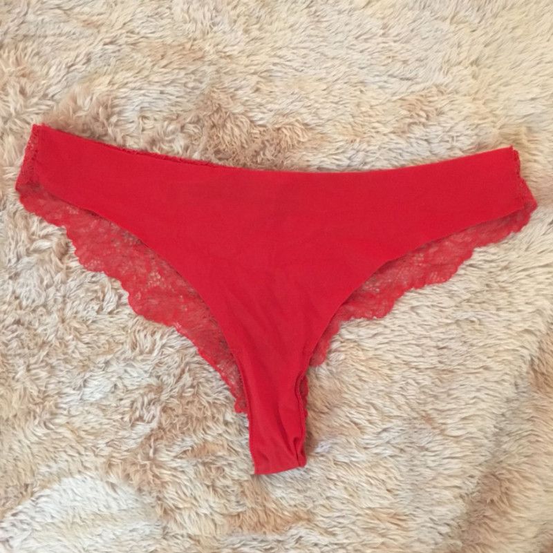 Red Cheeky Lace Panties