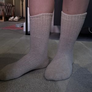 White gym socks
