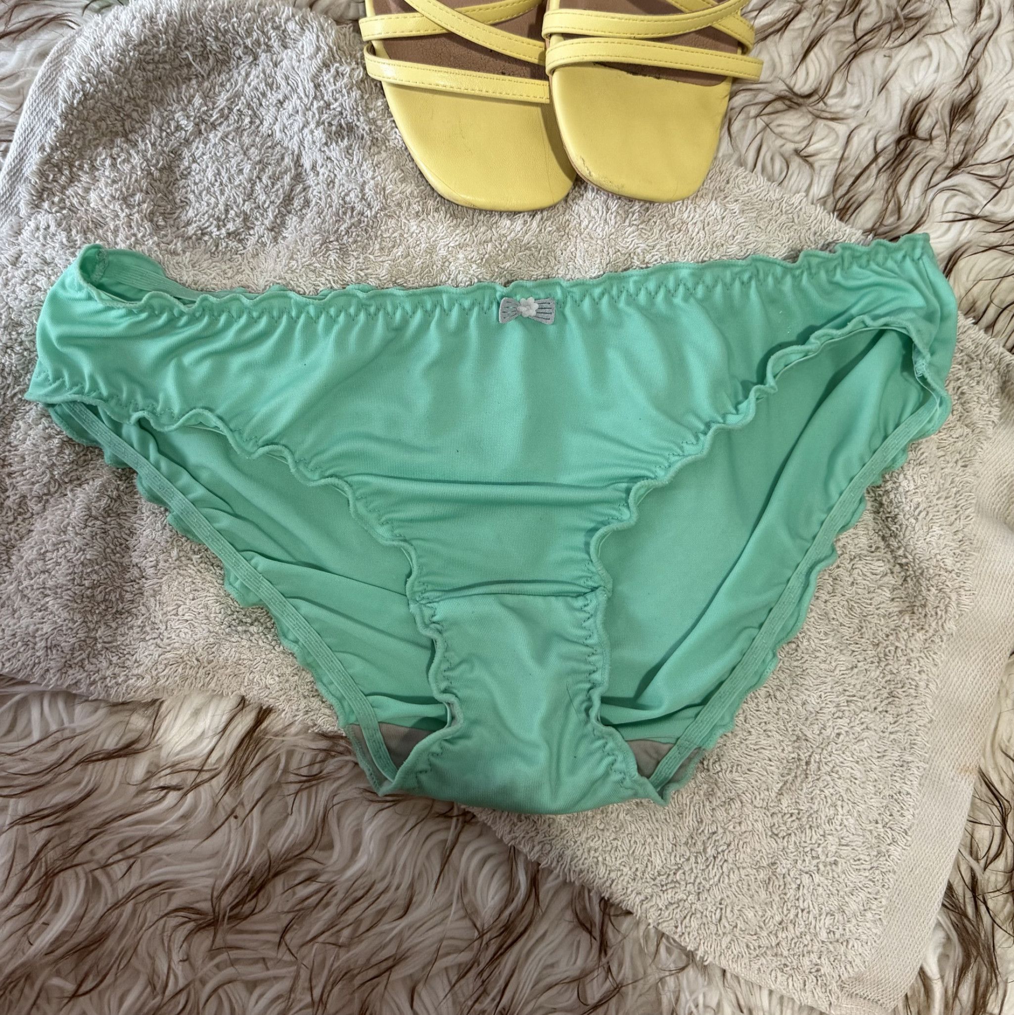 Green Frilled Panties