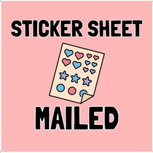 STICKER SHEET MAILED
