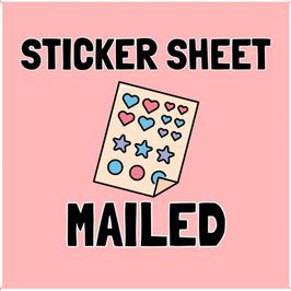 STICKER SHEET MAILED
