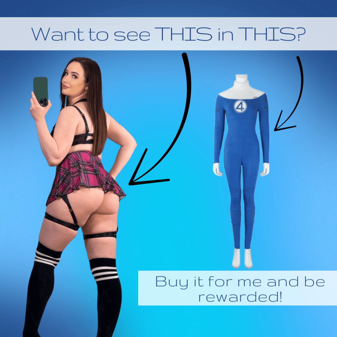 Invisible Woman Cosplay Buy It For Me and Be Rewarded!
