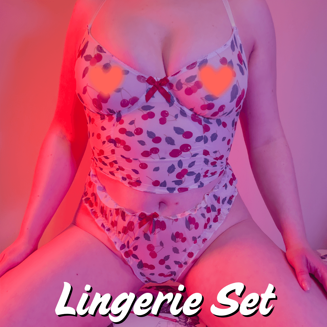 MV Awards Lingerie Set 7 White Frilly Bra and Panty