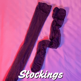 MV Awards Stockings 10 Black Seamed Nylon Stockings