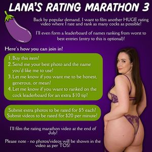 Join My Cock Rating Marathon Video