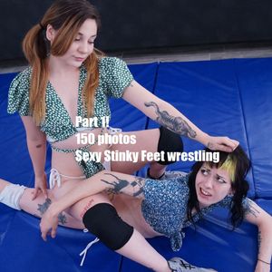 Stinky Feet Sexy Female Wrestling Domination PART 1