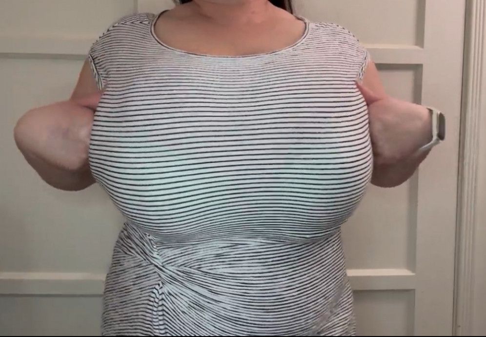 Striped Work Dress Large