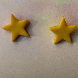 Earrings yellow stars