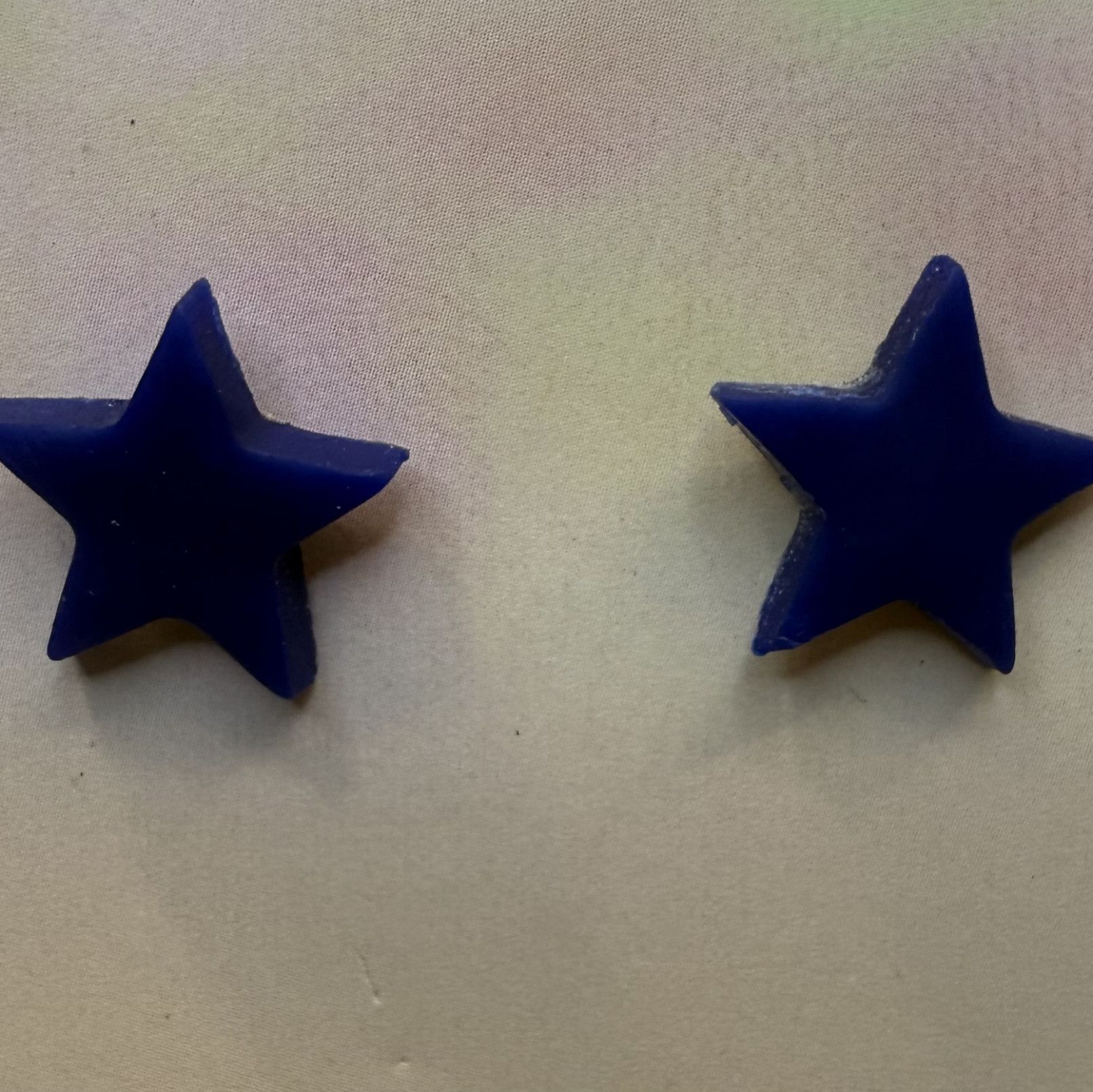 Blue star earrings