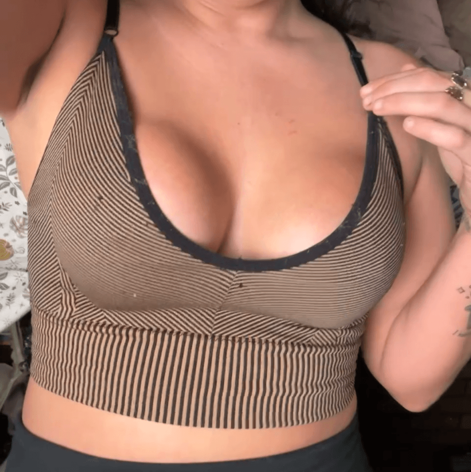 Black and Brown Sports Bra