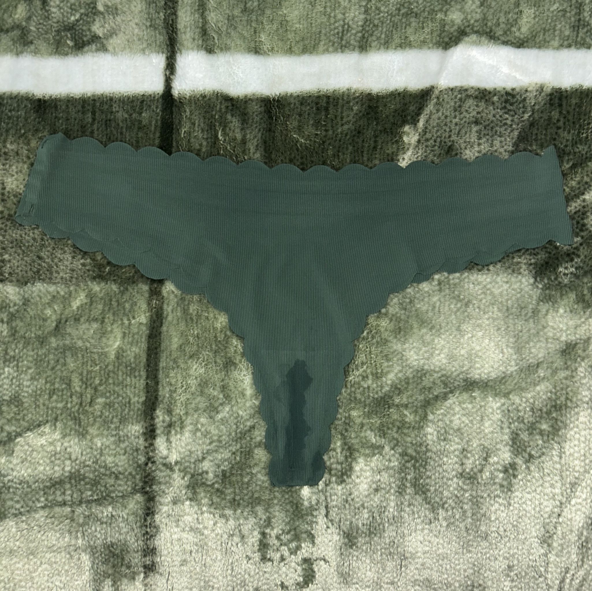 Cute used green thong panty