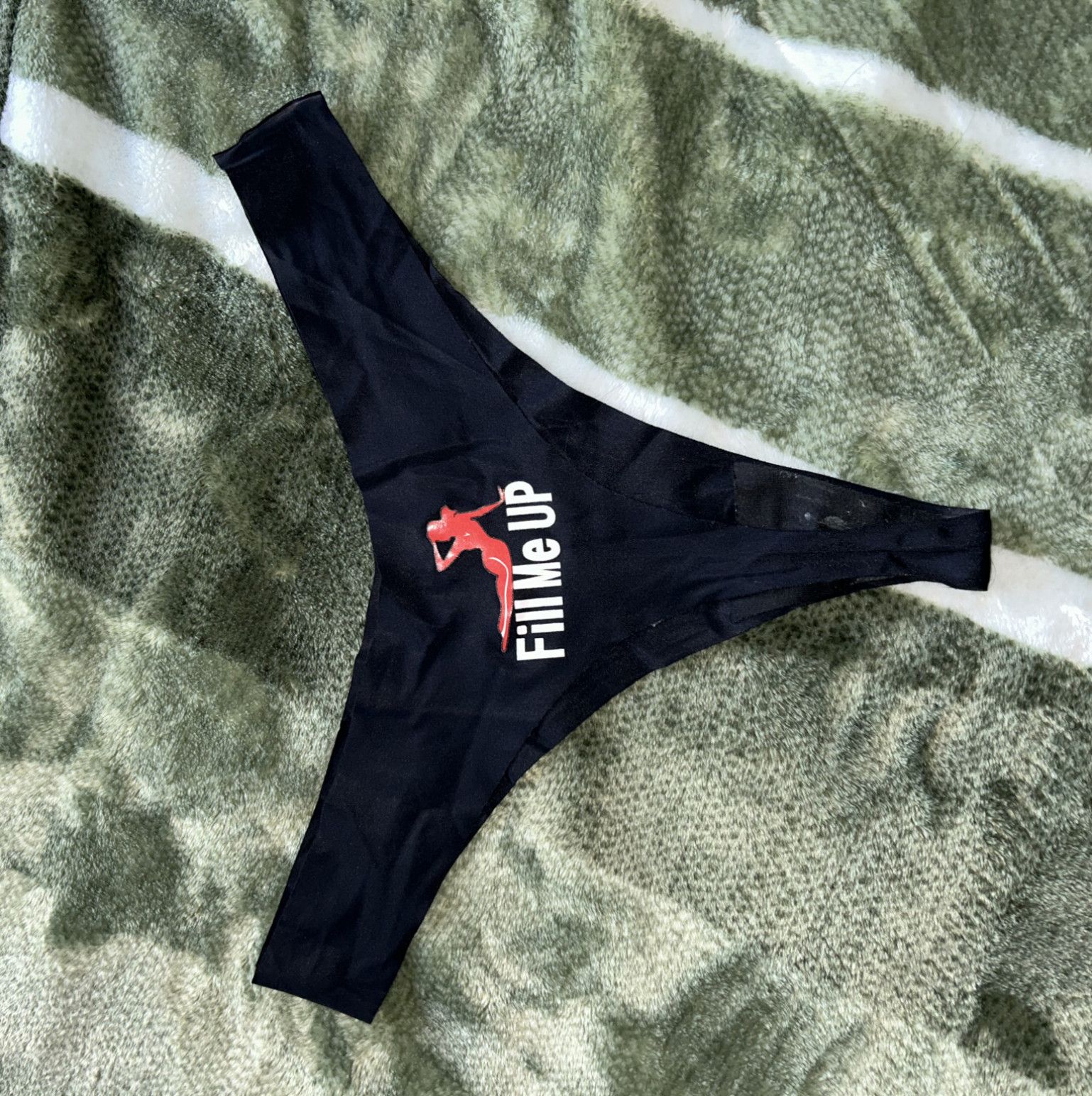 Fill me up used thong panty