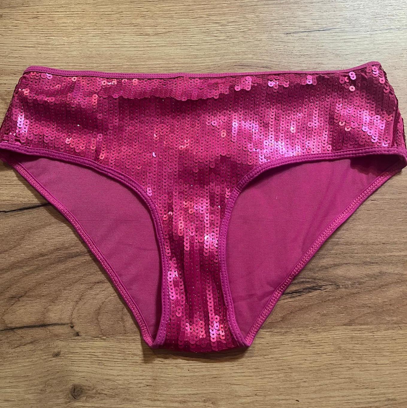 Pink Rhinestone Panties WOW Back