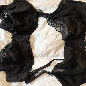 1 of 2 black lace bras