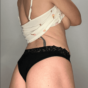Worn Black Panties