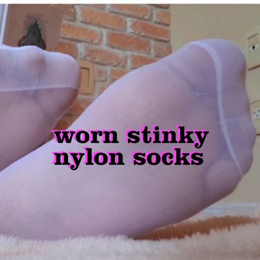 Worn Smelly Nylon Socks Up to 3 Days of Raw Scent