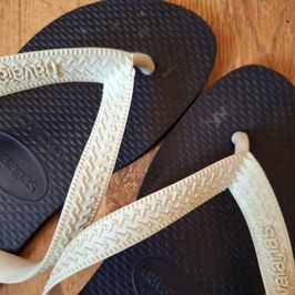 Last Pair Available! Very Worn Flipflops MY Foot Scent
