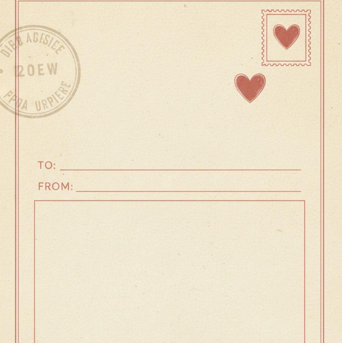 handwritten love letter for sending to you!