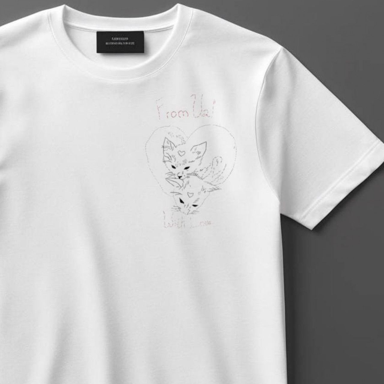 Tshirt with hand embroidery from me!