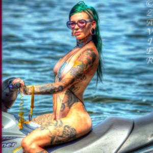 Tanks Hot Jet ski ride