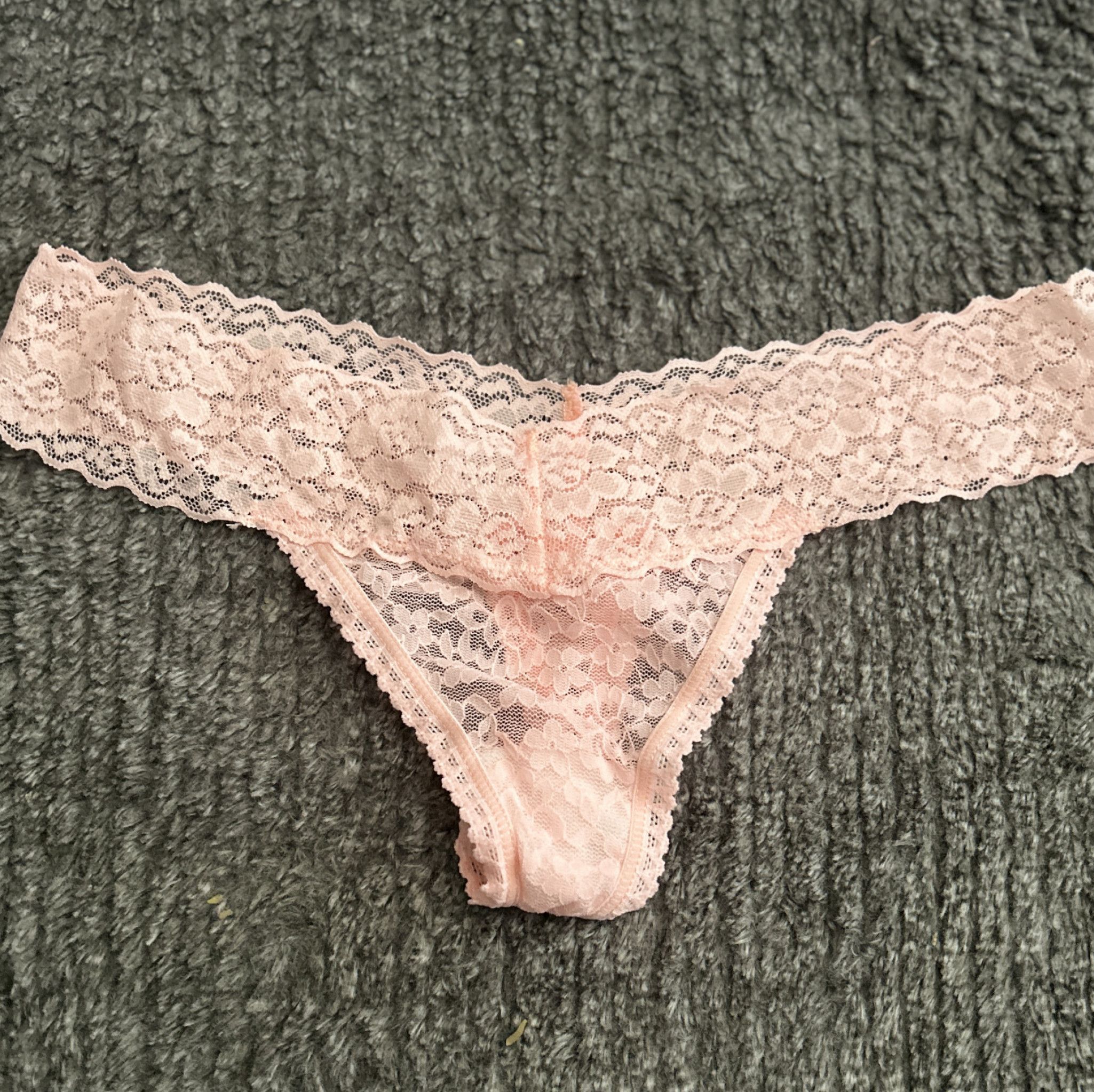 Lacy Peach colored Thong
