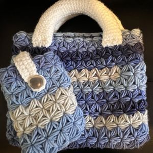 Jasmine Stitch Handbag with Phone Case