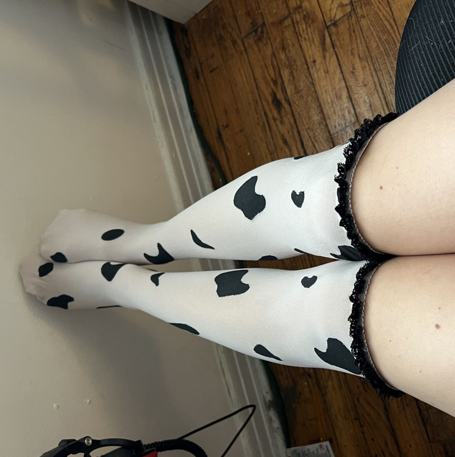cow knee high socks