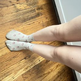 strawberry crew socks