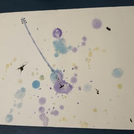 Water Color Boy and Guitar 9x7
